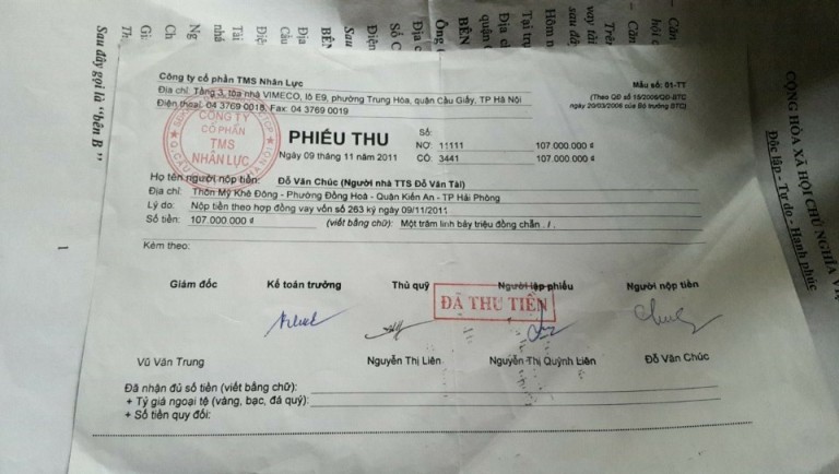 Công ty Cổ phần TMS Nhân lực thu phí cọc vượt gần gấp đôi quy định