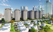 Không gian sống xanh mát tại Khu đô thị Thanh Hà Mường Thanh